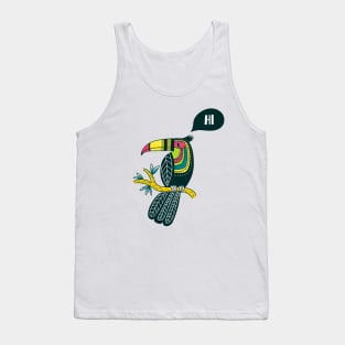 colorful toucan in boho style Tank Top